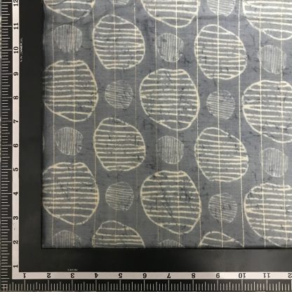 Asymmetric circle Grey Viscose lurex fabric