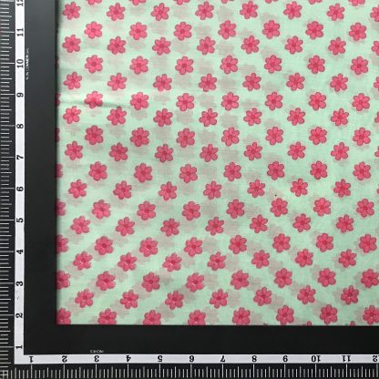 Green-Dark-Pink-Flowers-Printed-Viscose-Muslin-Silk-Fabric-02