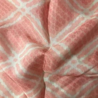 Pink Dots Pastel Pink Viscose Muslin Fabric