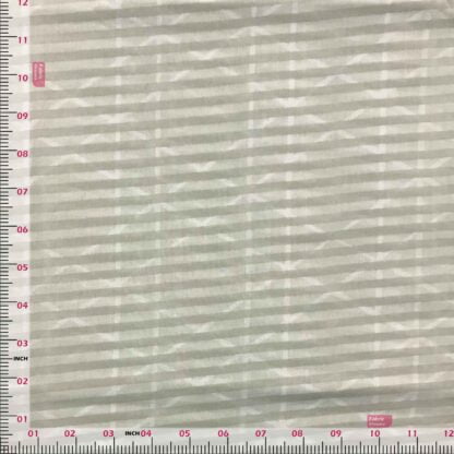 teal green stripes voile cotton fabric