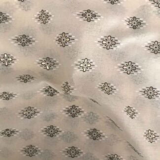 four petals foil cotton voile fabric