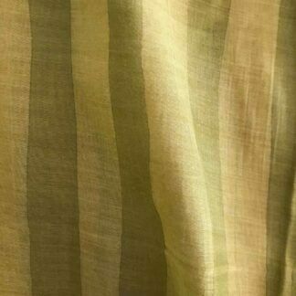 green zebra stripes viscose muslin fabric