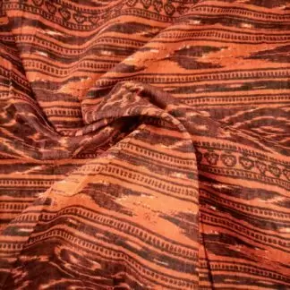 poly muslin orange fabric