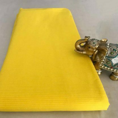 yellow cotton katha fabric