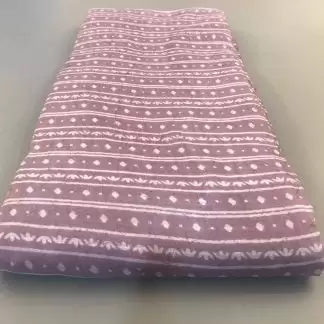 white stripes pastel muslin silk fabric