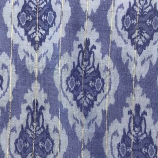 purple ikkat violet lurex fabric