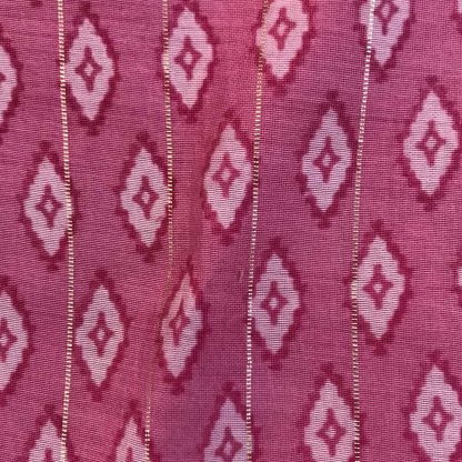 small motifs pink lurex fabric