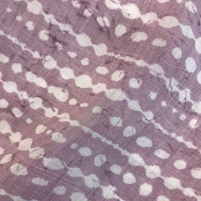 white broken dots muslin fabric