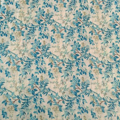 teal blue poly georgette fabric