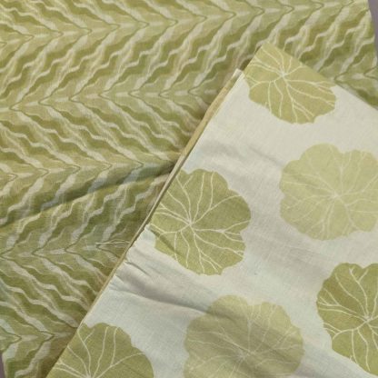 Green Florals Fabric Cotton Combo