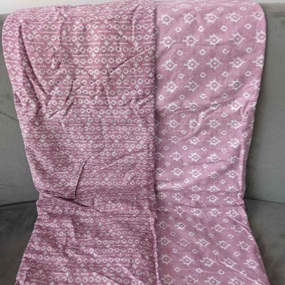 Small Motifs & Stripes Onion Pink Cotton Fabric Combo