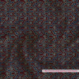 Elegant Maroon Geometric Abstract Polyester Fabric