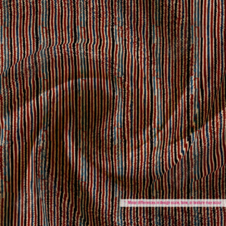 Vibrant Multicolor Striped Polyester Fabric